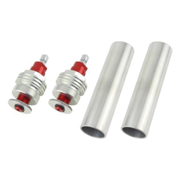 SRX400/SRX600(1990-) 用 イニシャルアジャスターT1(エアバルブ付) シルバーボディ/レッドシャフト|ポッシュフェイス/POSH拍卖