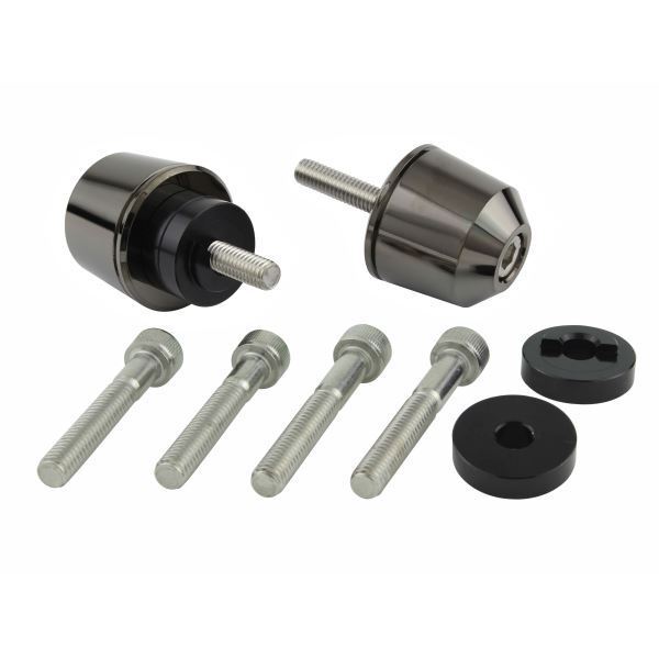 GSX1400(2001/2006-2007) 用 ソリッドバーエンドキャップ M6タイプ(外径29.5mm) ブラッククローム|ポッシュフェイス/POSH拍卖