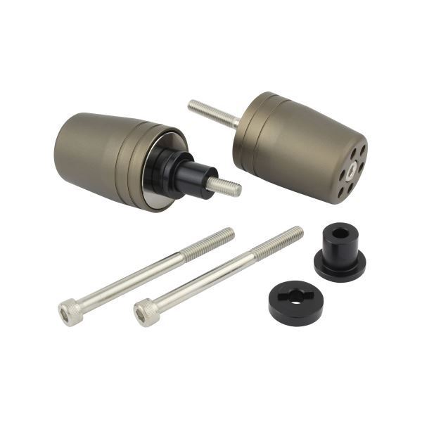 Ninja250SL/ニンジャ250SL(2015-2016) 用 ウルトラヘビーバーエンドキャップ M6タイプ マットチタン|ポッシュフェイス/POSH拍卖