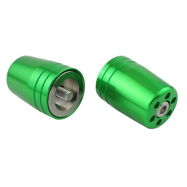 ZZR1400/ZZ-R1400(2006-2011) 用 ウルトラヘビーバーエンドキャップ M8タイプ ライムグリーン|ポッシュフェイス/POSH拍卖