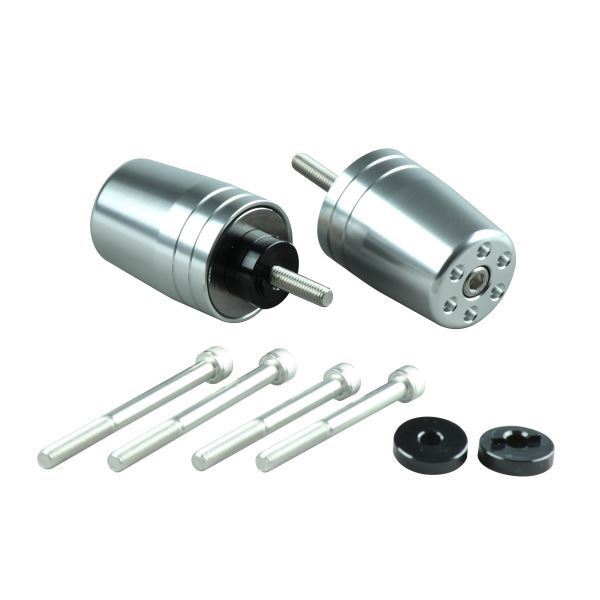 CB400SB/スーパーボルドール(2005-2020) 用 ウルトラヘビーバーエンドキャップ M6タイプ シルバー|ポッシュフェイス/POSH拍卖