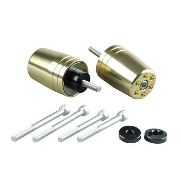 スーパーカブ110(2018-2019) 用 ウルトラヘビーバーエンドキャップ M6タイプ シャンパンゴールド|ポッシュフェイス/POSH拍卖