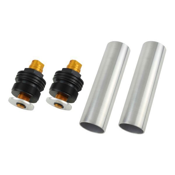 ゼファー400X/ZEPHYR-χ(1997-2008) 用 イニシャルアジャスターT2(エアバルブ無) ブラックボディ/ゴールドシャフト|ポッシュフェイス/POSH拍卖