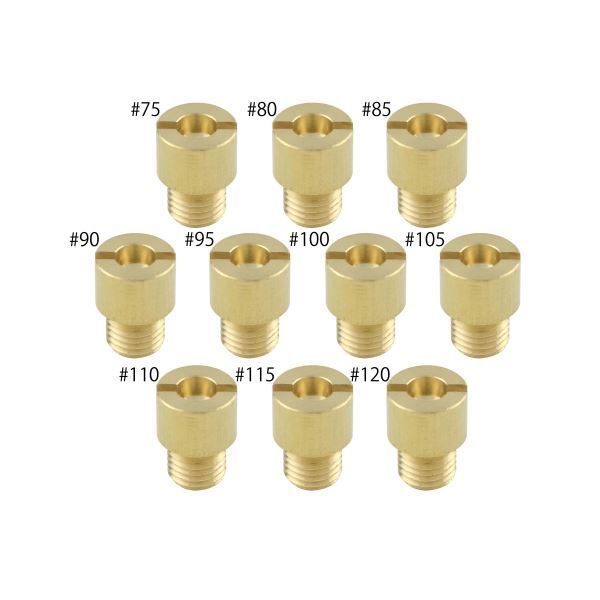 ビーノ/VINO(2スト) 用 メインジェットSET(8X11) TK(丸特大) #75#80#85#90#95#100#105#110#115#120(各1×10個SET)|ポッシュフェイス/POSH拍卖