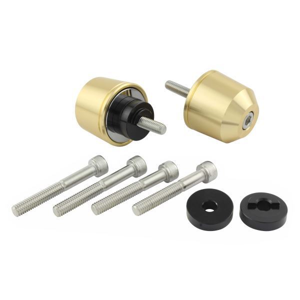 CB650F(2014-2017) 用 ミドルウェイトバーエンドキャップ M6タイプ シャンパンゴールド|ポッシュフェイス/POSH拍卖