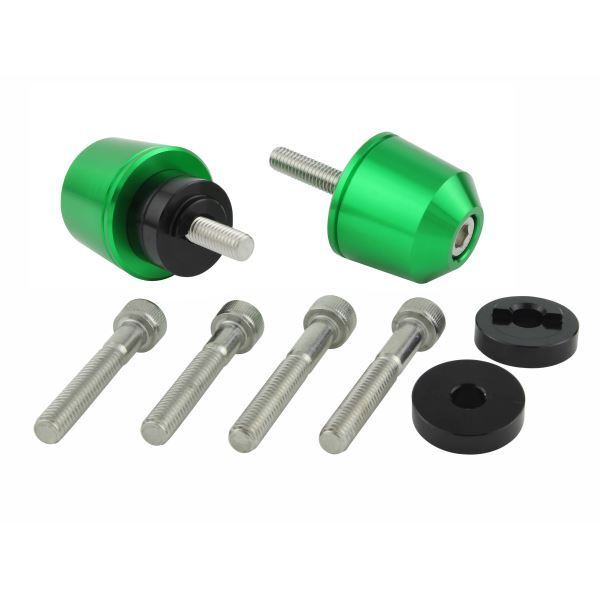 フォルツァ/FORZA250(MF10) 用 ソリッドバーエンドキャップ M6タイプ(外径29.5mm) ライムグリーン|ポッシュフェイス/POSH拍卖