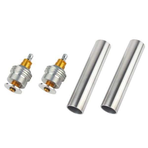 XJR400/S(-1997) 用 イニシャルアジャスターT1(エアバルブ付) シルバーボディ/ゴールドシャフト|ポッシュフェイス/POSH拍卖