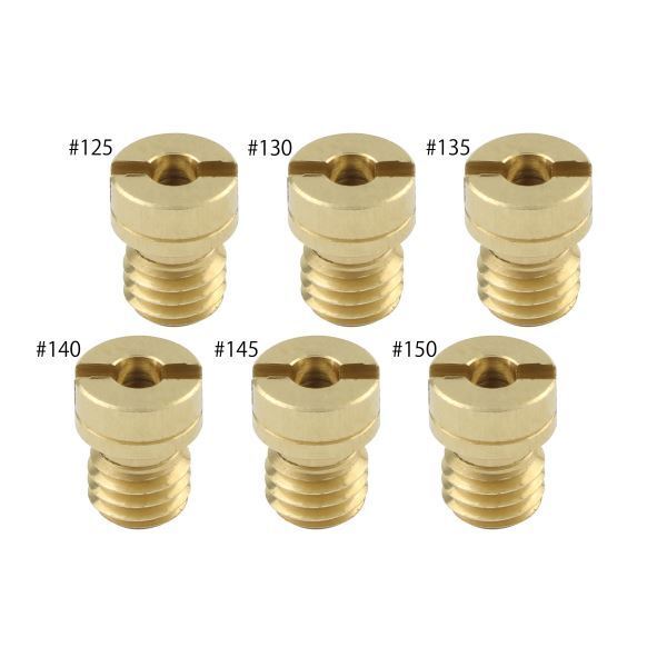 FTR250用 メインジェットSET(6X8) ケイヒン丸大#125#130#135#140#145#150(各1×6個SET)|ポッシュフェイス/POSH拍卖