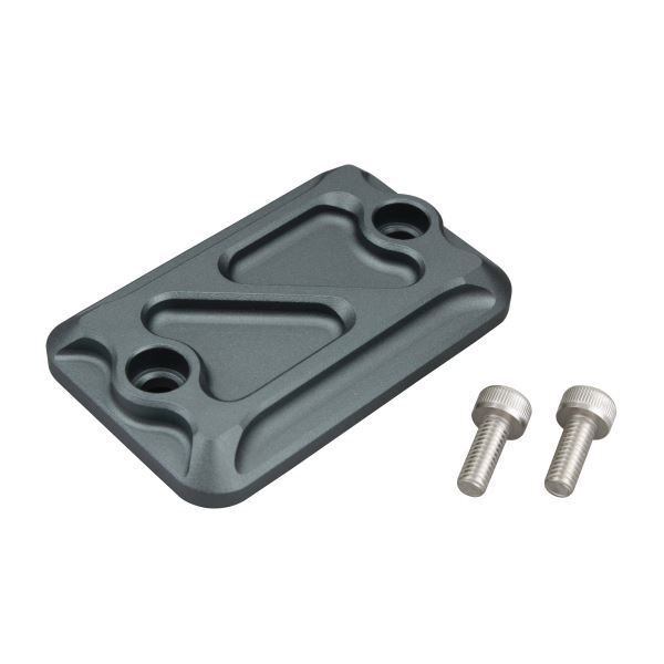 Ninja250SL/ニンジャ250SL(2015) 用 マスターシリンダーキャップ(スクエア) マットグレー|ポッシュフェイス/POSH拍卖