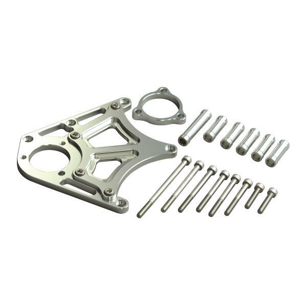 ZZR1100/ZZ-R1100(D) 用 スプロケットカバーwithクラッチピストンベース シルバー|ポッシュフェイス/POSH拍卖