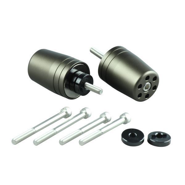 フォルツァ/FORZA250(MF13/2018-) 用 ウルトラヘビーバーエンドキャップ M6タイプ マットチタン|ポッシュフェイス/POSH拍卖