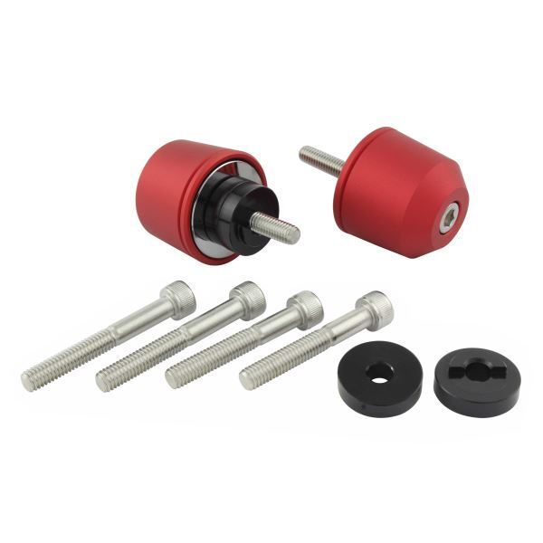 ダンク/DUNK(2014-2018) 用 ミドルウェイトバーエンドキャップ M6タイプ マットレッド|ポッシュフェイス/POSH拍卖