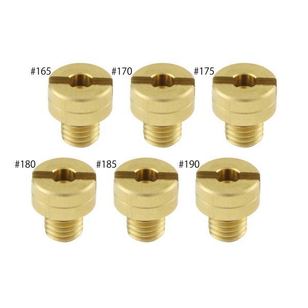 TMRキャブレター用 メインジェットSET(8X9) ミクニ(丸大) #165#170#175#180#185#190(各1×6個SET)|ポッシュフェイス/POSH拍卖