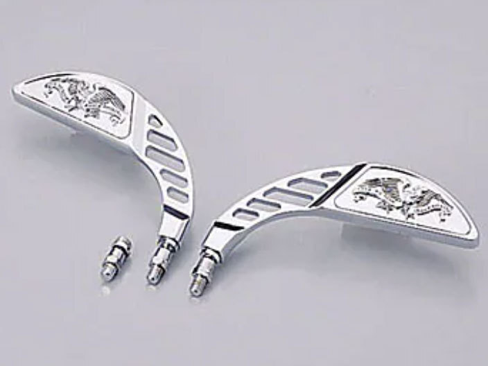 汎用 ブーメランミラー(左右セット/メッキ)|ハリケーン拍卖