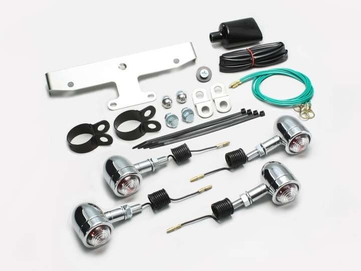 ドラッグスタークラシック1100/DSC11(00-08)用 ミニブレットウインカーキット・フレームマウント(クリアレンズ) |ハリケーン拍卖