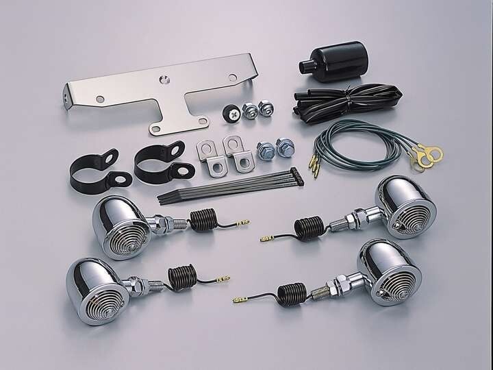 ドラッグスタークラシック400/DSC4(98-16)用 ブレットウインカーキット・フレームマウント(クリアレンズ) |ハリケーン拍卖