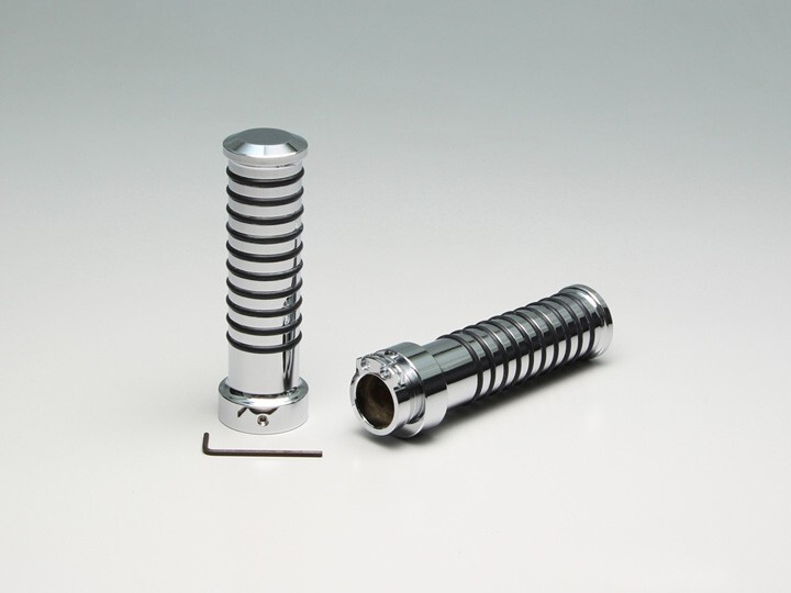 イントルーダークラシック400(01-16VK54A/VK56A)用 アルミグリップ(タイプ1/メッキ)|ハリケーン拍卖