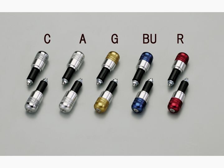 グランドマジェスティ250/YP250G(04-07/SG15J)用 φ22ローレットアルミ・バーエンドキャップ(メッキ)|ハリケーン拍卖