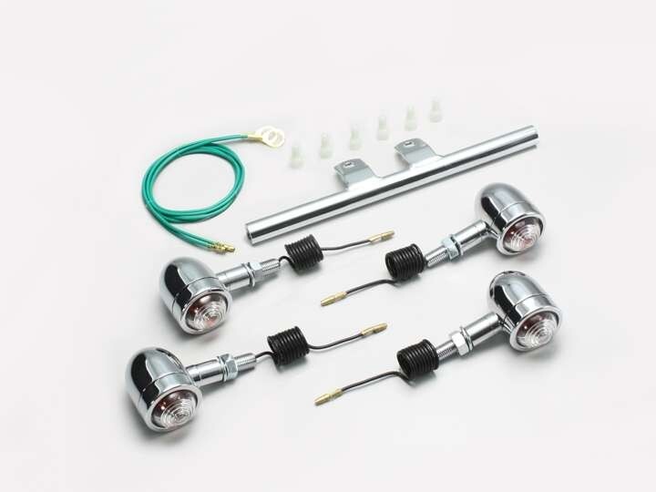 ジョーカー90/JOKER90(96-99/HF09)用 ミニブレットウインカーキット・ステムマウント(クリアレンズ) |ハリケーン拍卖