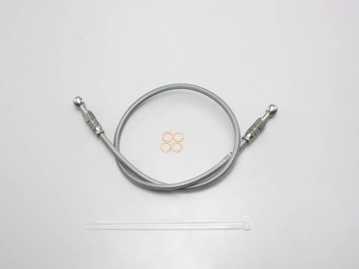 汎用 ステンメッシュ・ブレーキホース Lタイプ(フルステンレス/クリア) 55cm|ハリケーン拍卖