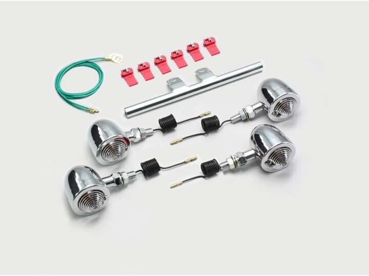 ジョーカー50/JOKER50(96-99/AF42)用 ブレットウインカーキット・ステムマウント(クリアレンズ) |ハリケーン拍卖