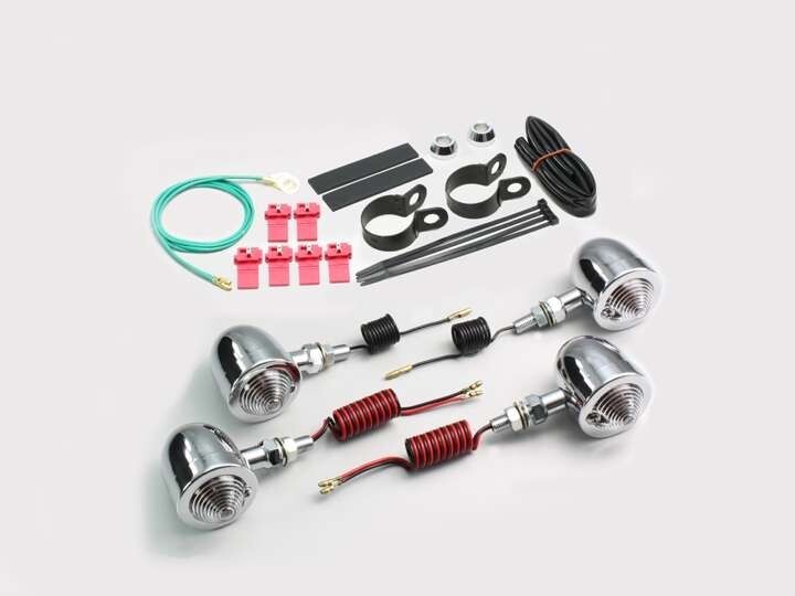 イントルーダークラシック400(01-16)用 ブレットウインカーキット・フレームマウント(クリアレンズ) |ハリケーン拍卖