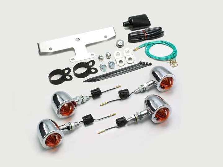 ドラッグスタークラシック1100/DSC11(00-08)用 ブレットウインカーキット・フレームマウント(オレンジレンズ) |ハリケーン拍卖