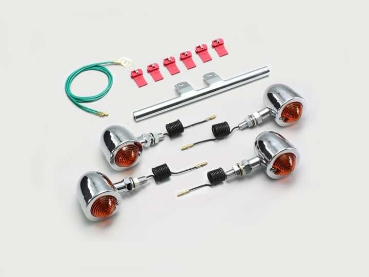 ジョーカー50/JOKER50(96-99/AF42)用 ブレットウインカーキット・ステムマウント(オレンジレンズ) |ハリケーン拍卖