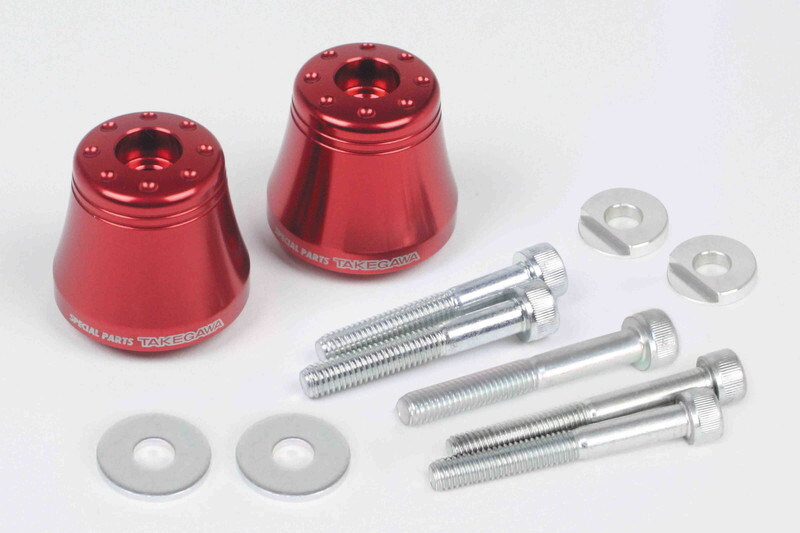 フォルツァSi/FORZA-Si(MF12)用 アクセサリーバーエンド(レッド)|SP武川/タケガワ拍卖