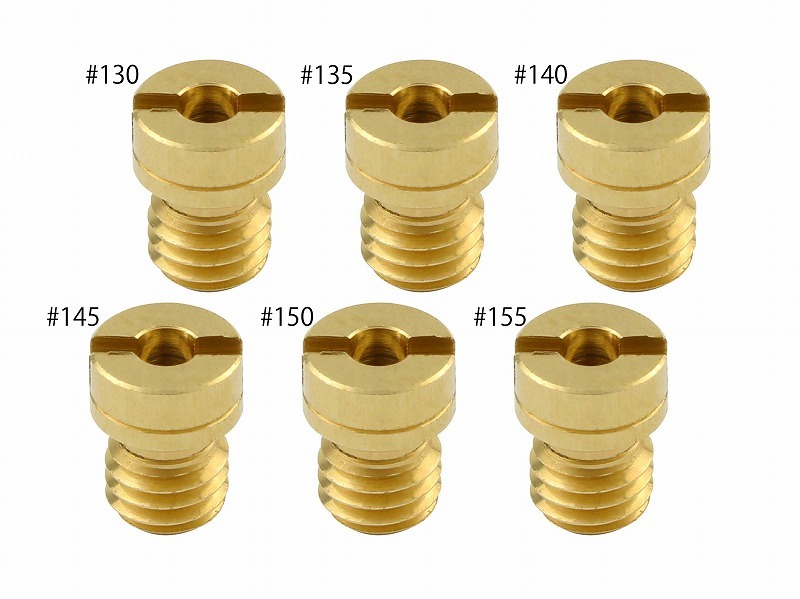 KLX250R/SR/SE用 メインジェットSET(6X8) ケイヒン丸大#135#140#145#150#155#160(各1×6個SET)|ポッシュフェイス/POSH拍卖