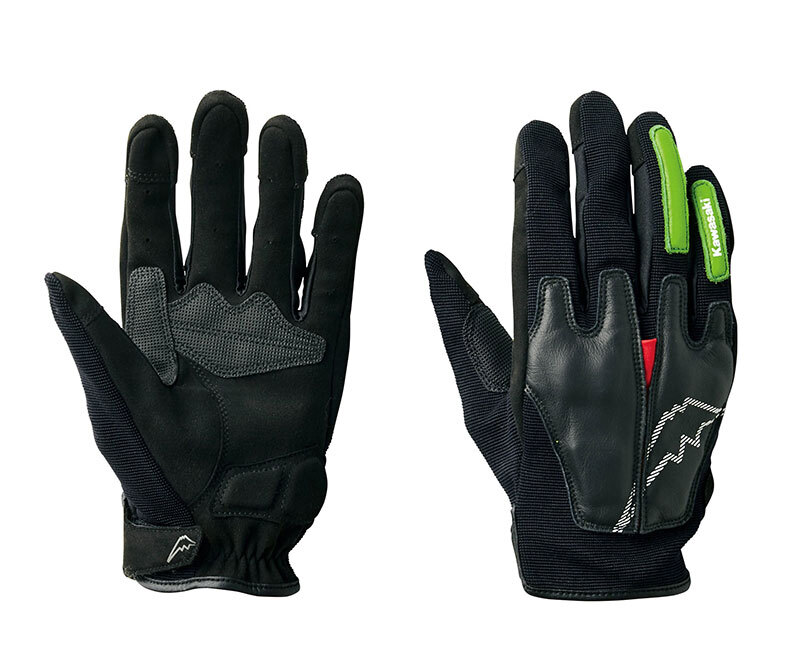 カワサキ純正/2023春夏 エアーコレクトグローブ (ブラック×グリーン/3Lサイズ)|Kawasaki拍卖