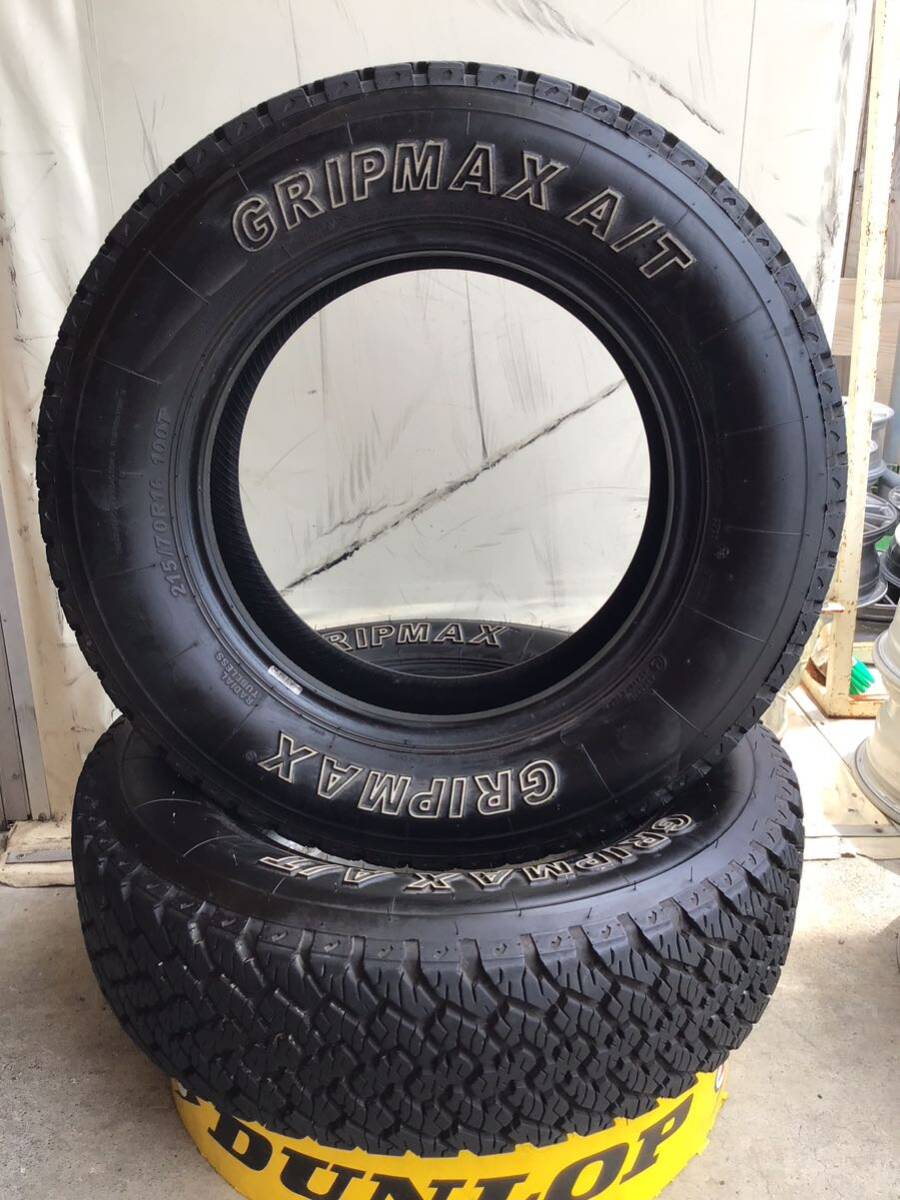 ★オフロード等★ GRIP MAX A\T 215/70R16 100T 製造2021年 中古品2本拍卖