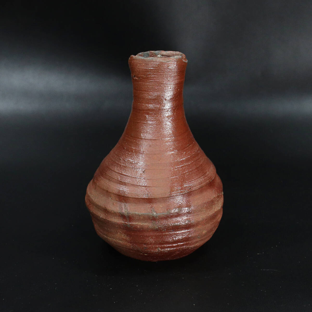 室町前期/古備前 緋襷徳利(極:桂又三郎) <240507032>拍卖