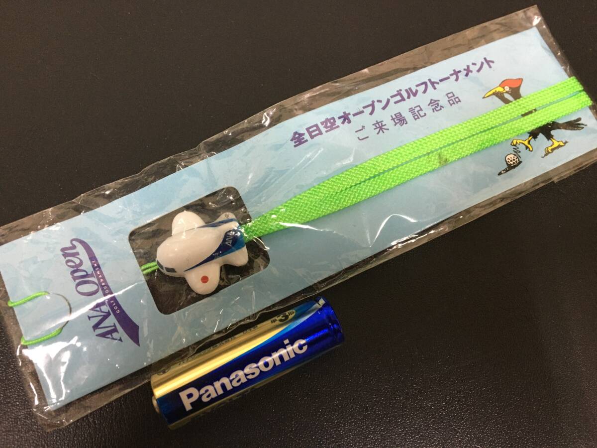 ★未開封・新品!★希少!「全日空オープンゴルフトーナメント ご来場記念品ストラップ」飛行機 ジェット機 (P-3赤保管)拍卖