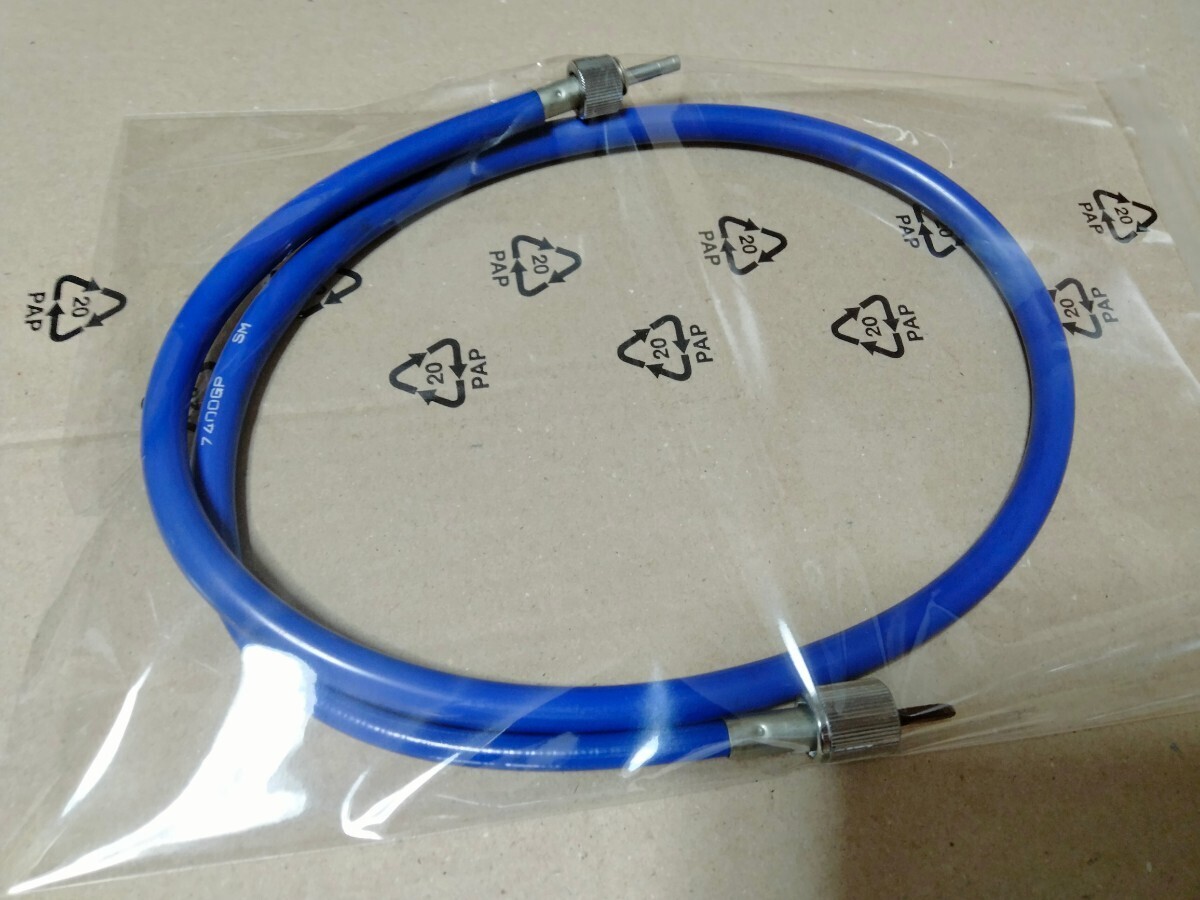 送料込み KAWASAKI ゼフアー400 ゼファー400 ZEPHYR550 ゼファー550 スピードメーター ワイヤー ケーブル ブルー色 新品拍卖