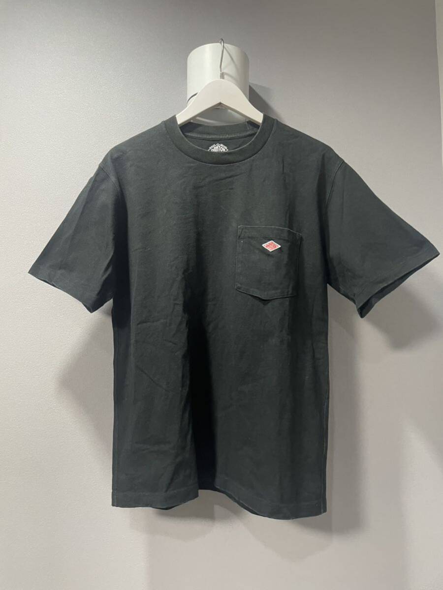 ダントンDANTON半袖トップスロゴ黒ブラック拍卖