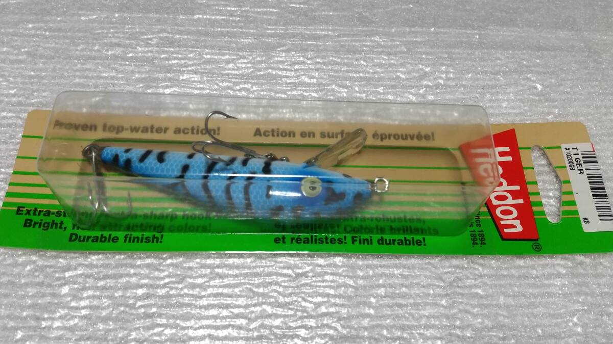タイガー OGB 8㎝ TIGER X1020 heddon へドン トップ TOP スミス ミノー Minnow エビスコ EBISCO 新品購入未使用品拍卖