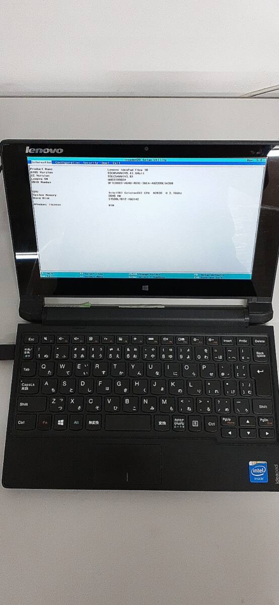 Lenovo IdeaPad Flex 10/ノートPC/CPU Celeron N2830/メモリ 2GB/HDD 500GB拍卖