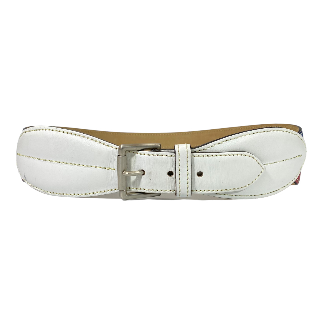 ALAIA アライア ベルト 小物 アクセサリー レザー ブルー レッド ホワイト (サイズ 70)拍卖