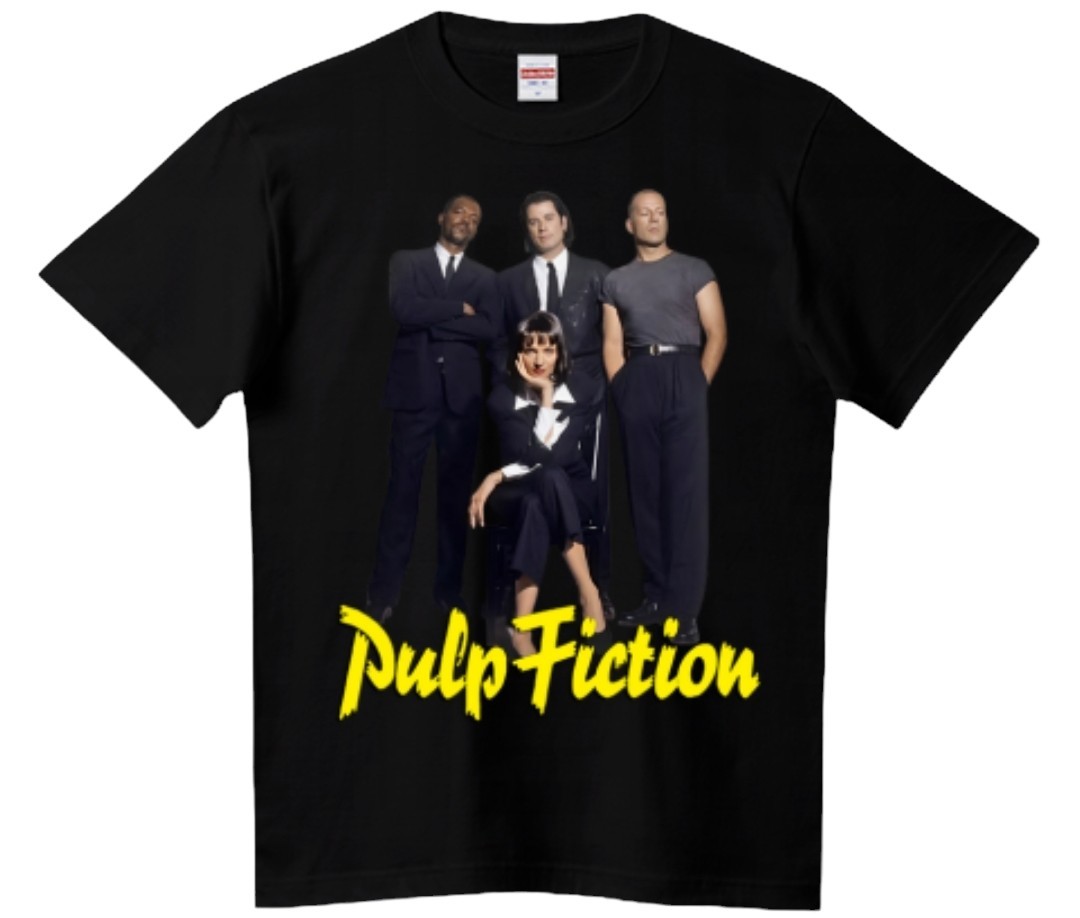 パルプフィクション 映画 Tシャツ 黒拍卖