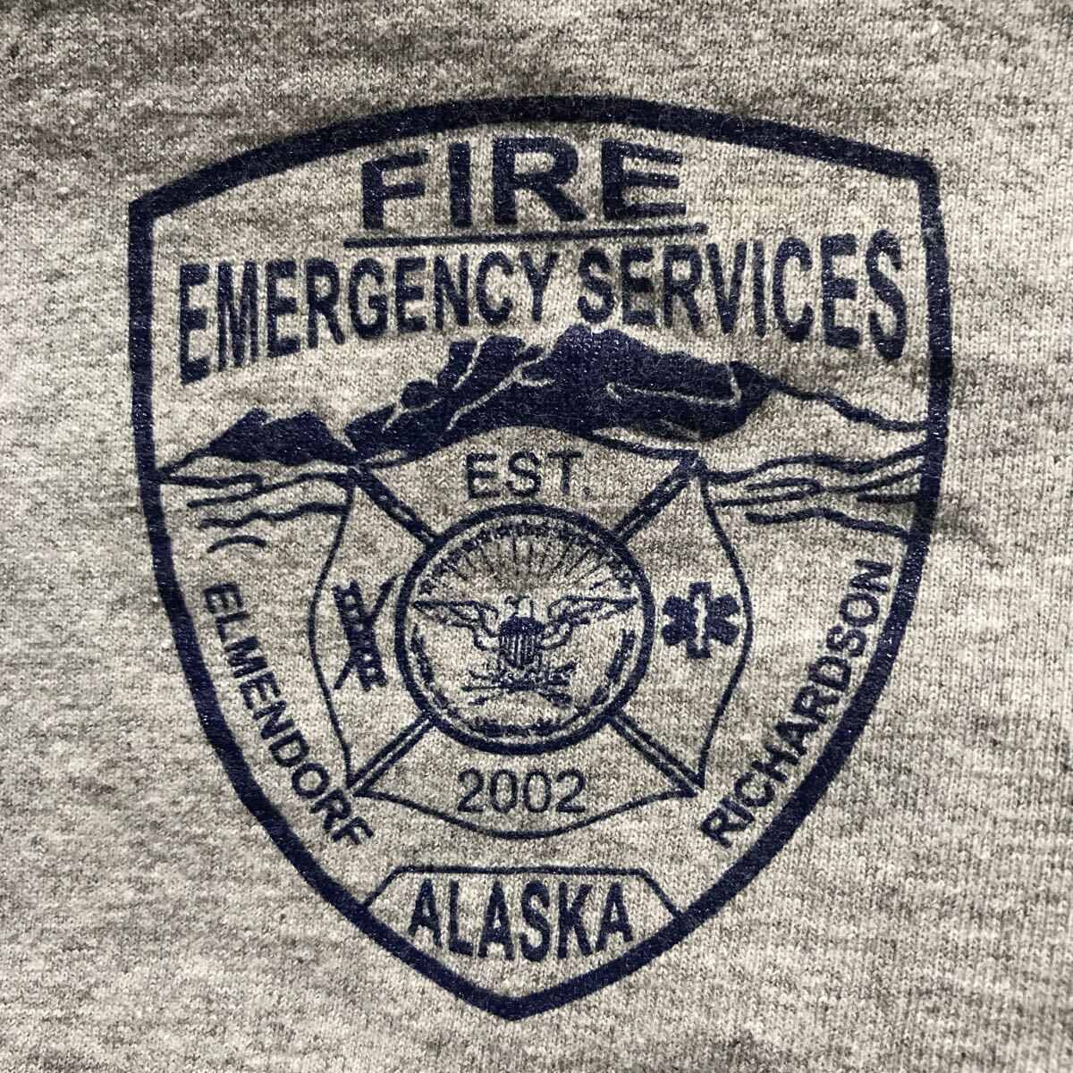 US FIRE EMERGENCY SERVICES “SLASKA” MEN’S SHORT SLEEVE T-SHIRTS size-L(着丈67身幅44) 中古 送料無料 NCNR拍卖