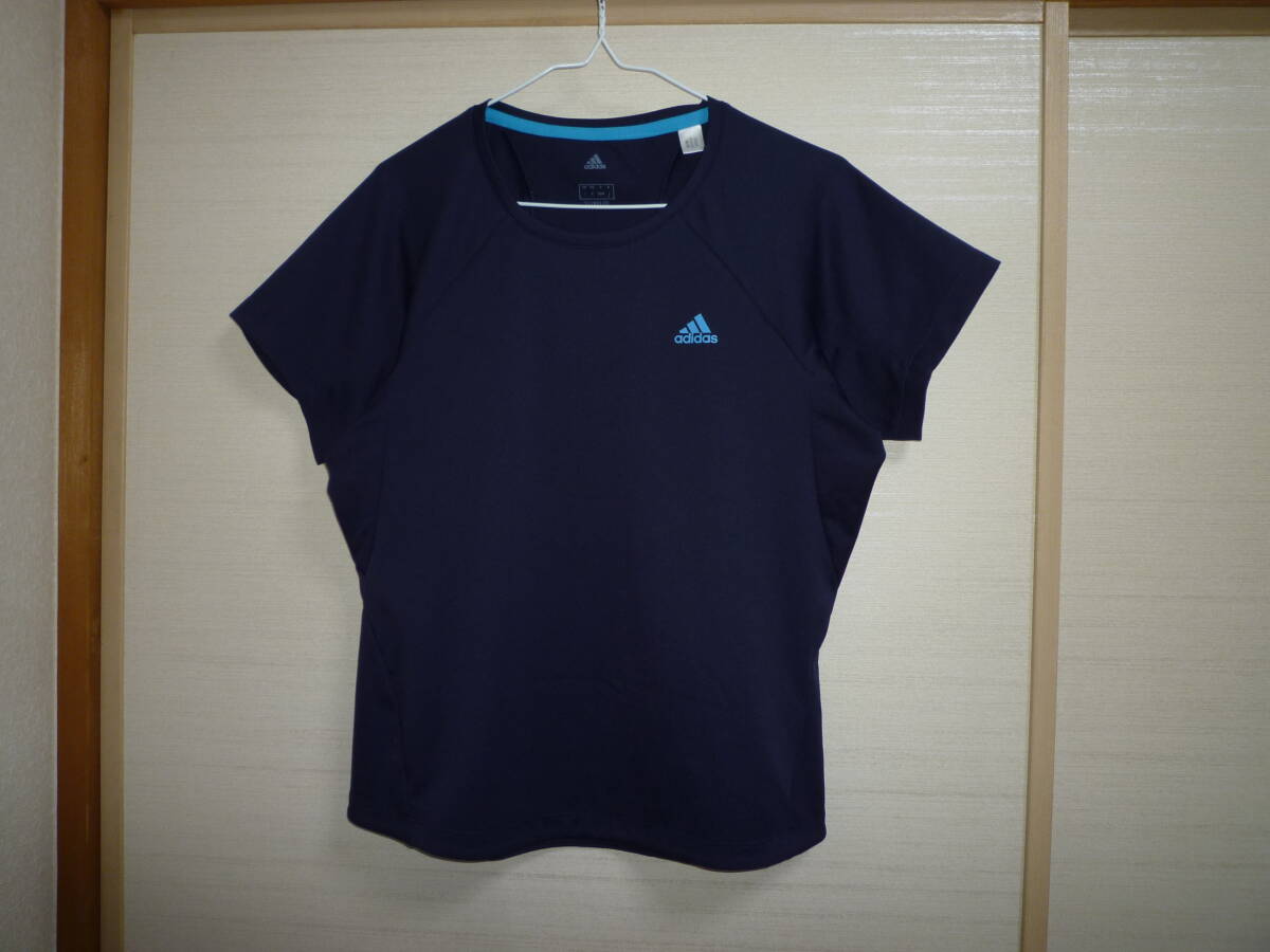 アディダス 半袖シャツ 紺 Lサイズ拍卖