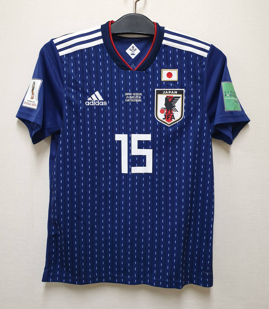 14W杯 日本 JFA Japan(H)#15 大迫 勇也 Yuya Osako 半袖 2014 WorldCUP adidas正規 セネガル戦仕様 JASPO M拍卖