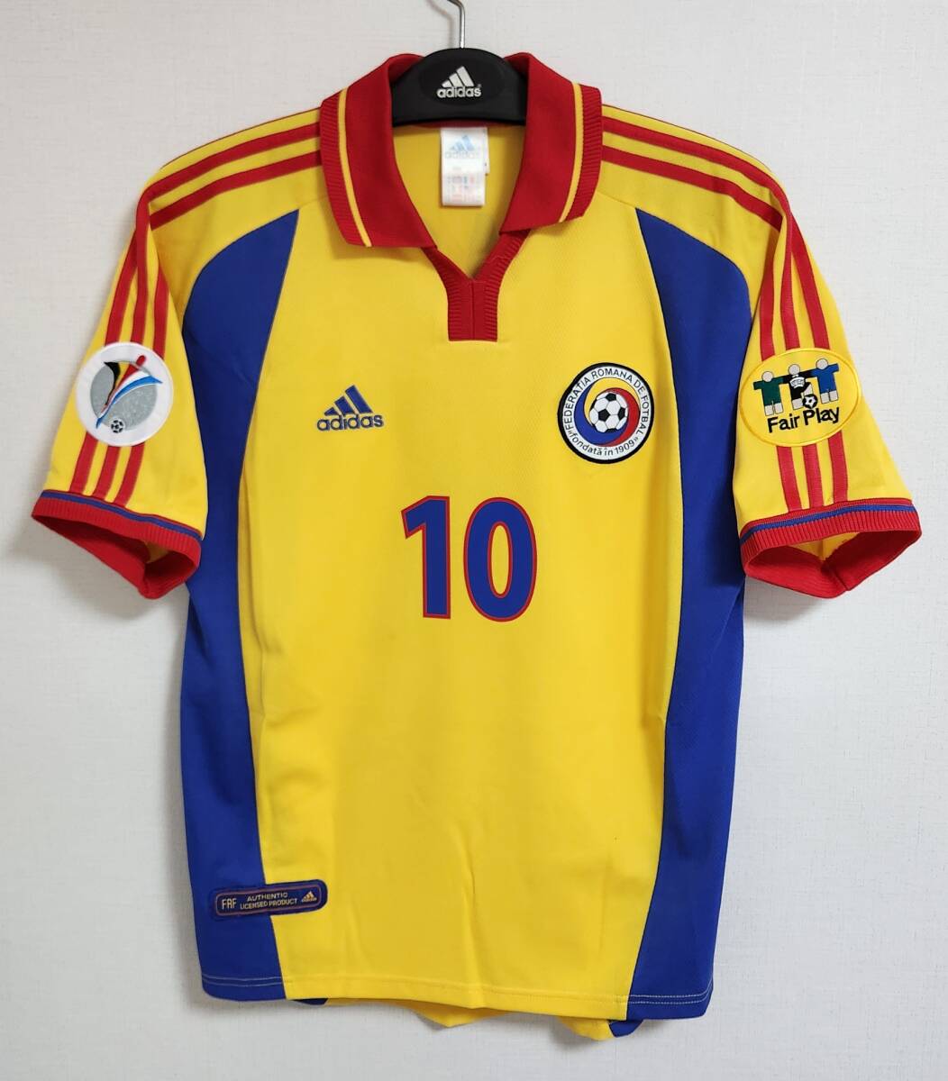 ユーロ00 ルーマニア FED ROMANIA(H)#10 ゲオルゲ・ハジ HAGI 半袖 EURO 2000仕様 M拍卖