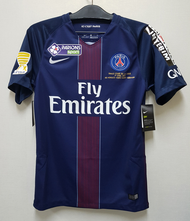 16-17 パリサンジェルマン PSG(H)#9 エディンソン・カバーニ CAVANI 半袖 Nike正規 フランスカップ決勝戦仕様 S拍卖