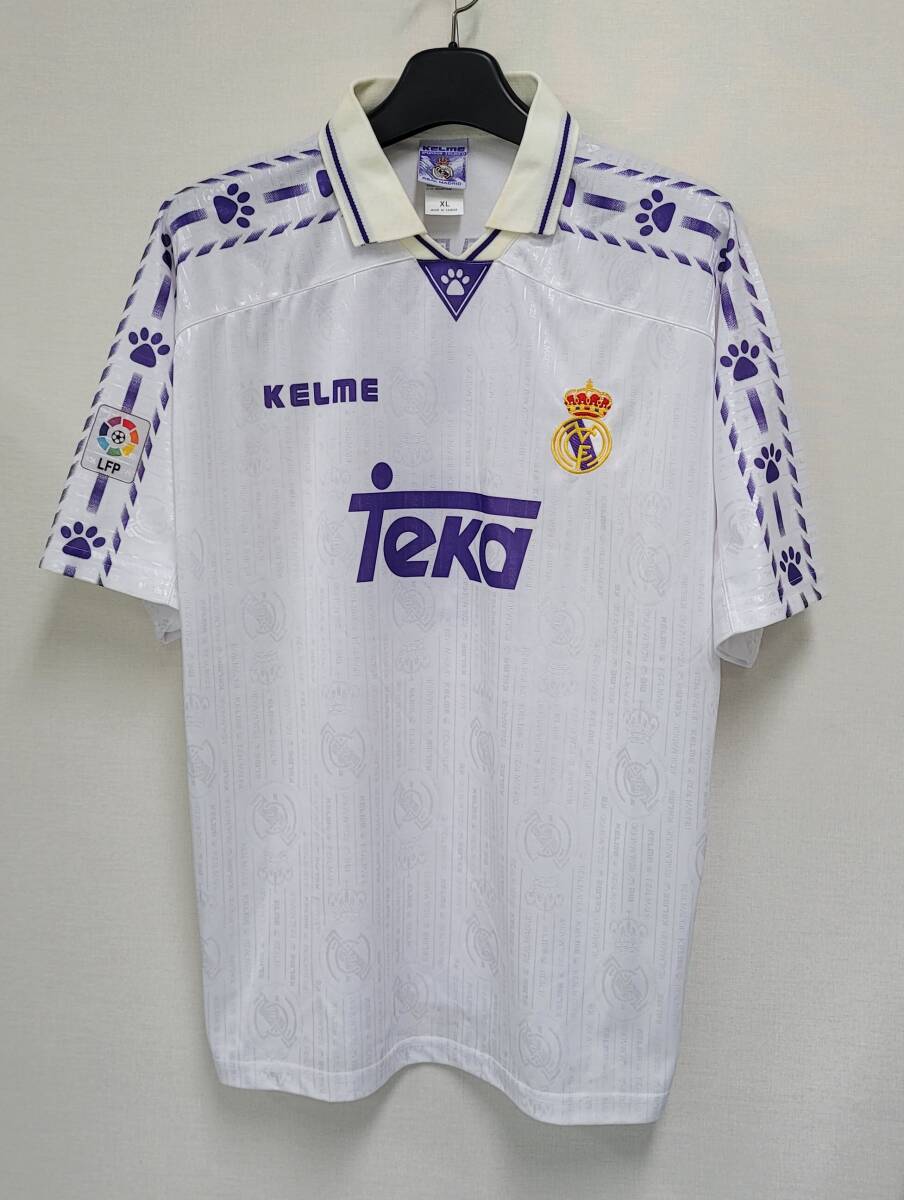96-97 レアル・マドリッド RMCF (H)#3 ロベルト・カルロス Carlos 半袖 Kelme リーグ仕様 XL拍卖