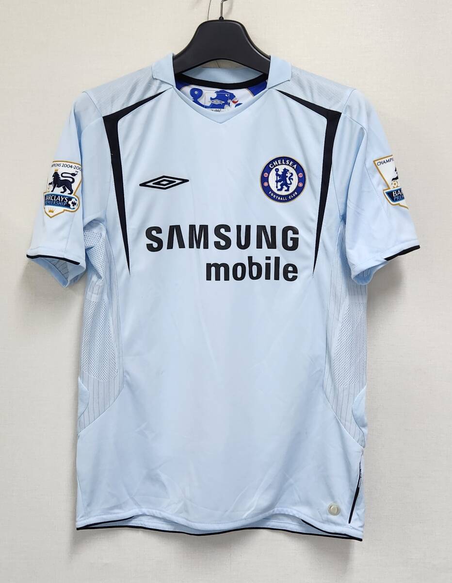 05-06チェルシー CFC Chelsea(A)#15 ドログバ Drogba 半袖 umbro正規 100周年 プレミアリーグ戦仕様 M拍卖