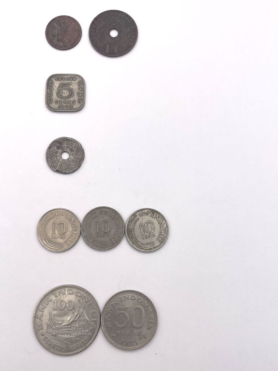 外国古銭●オランダ領東インド イギリス領インド タイ・シャム王国 シンガポール インドネシア拍卖