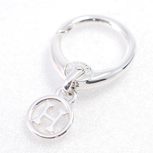 エルメス/Ag925 ヴィンテージ Hロゴ カラビナ キーホルダー/キーリング バッグチャーム SV925 シルバー ライトポリッシュ済 希少品(14995)拍卖
