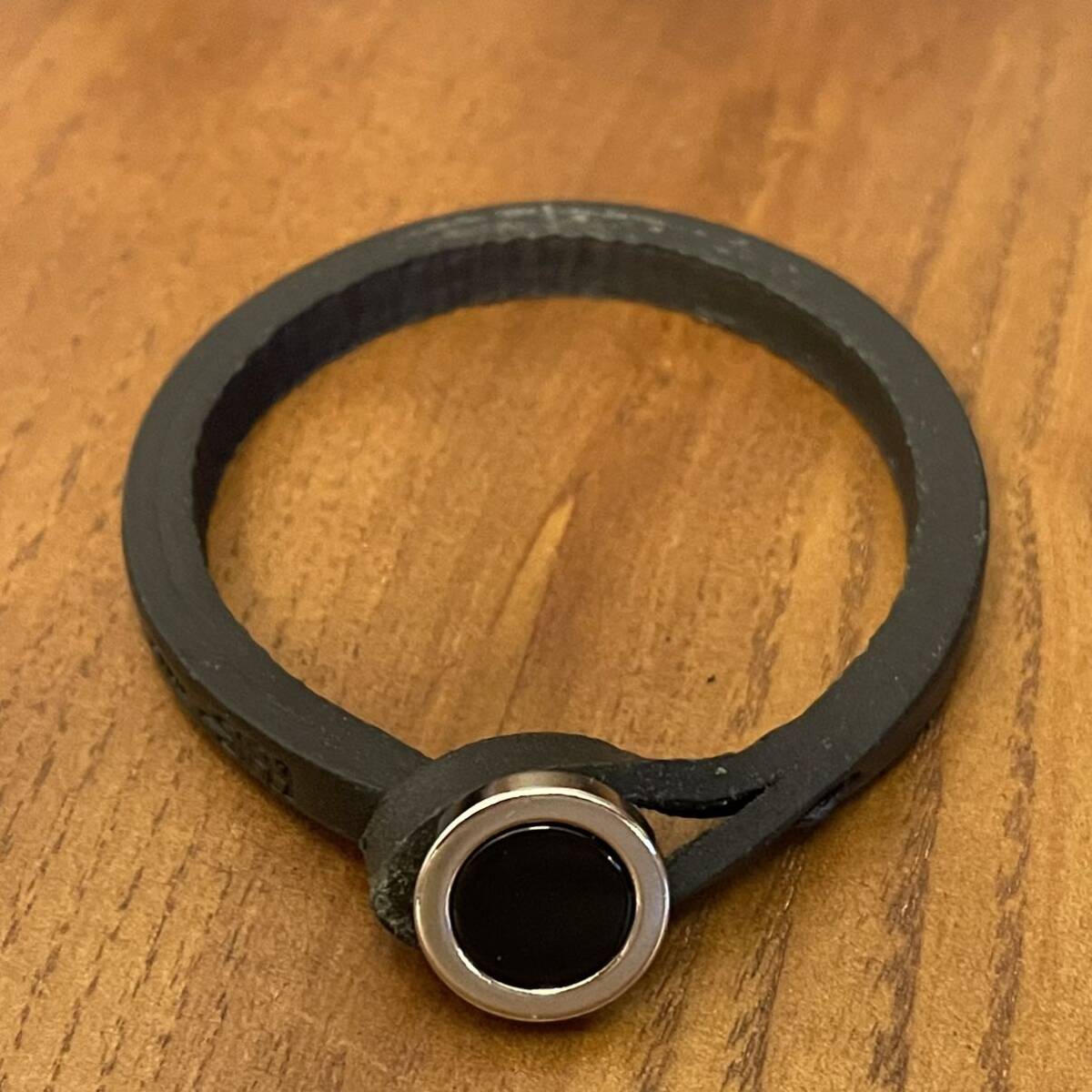 新品 MADE IN ITALY製 TULSI PETRA オニキス ハンドメイド レザーブレスレット ブラック Sサイズ トゥルシ イタリア製 黒 ブレスレット拍卖